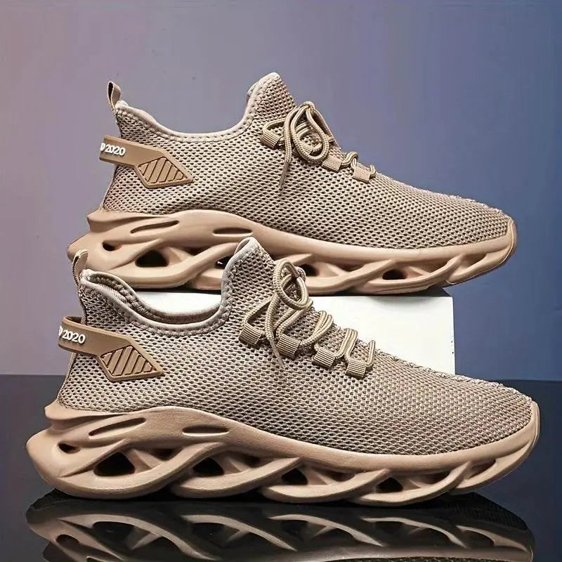Men Casual Sport Shoes Breathable Lightweight Sneakers Outdoor Mesh Black Running Shoes Athletic Jogging Tenis Walking Shoes - ACHETE LTD