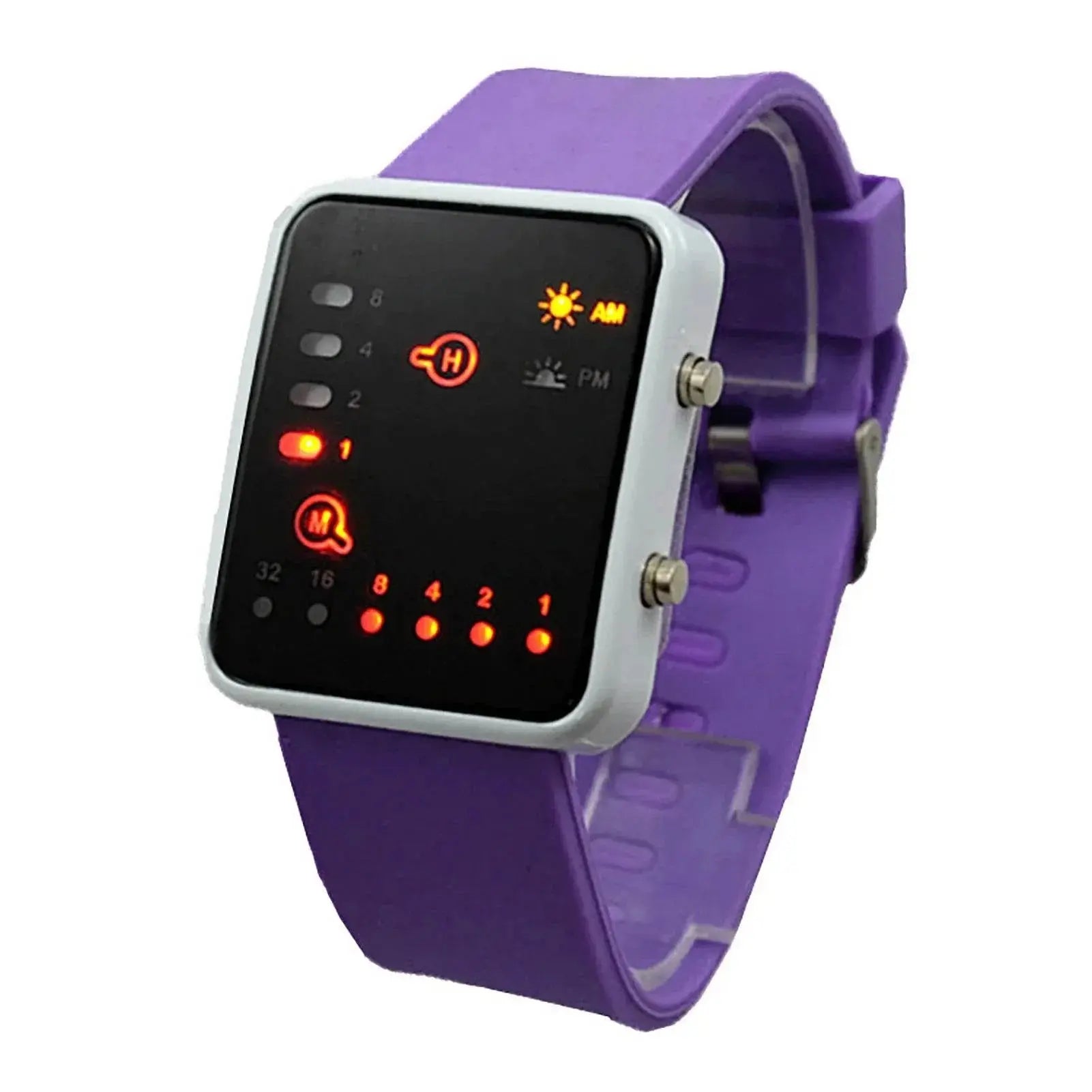 Binary Led Watches Men Watches Fashion Dot Led Digital Electronic Watches Fashion Sports Silicone Watches Couple Watches - ACHETE LTD