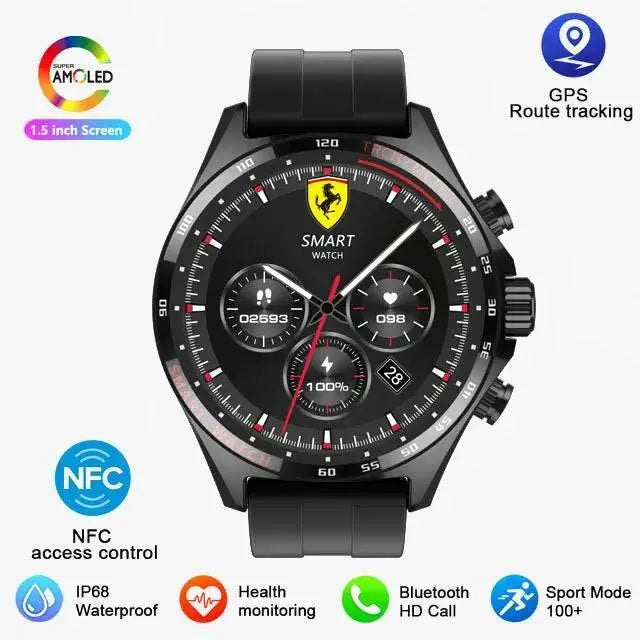 2024 Smart Watch SK27 Men BluetoothCall Compass NFC AI Voice 400mAh BigBattery Fitness Sports Smartwatch For Android IOS XIAOMI - ACHETE LTD