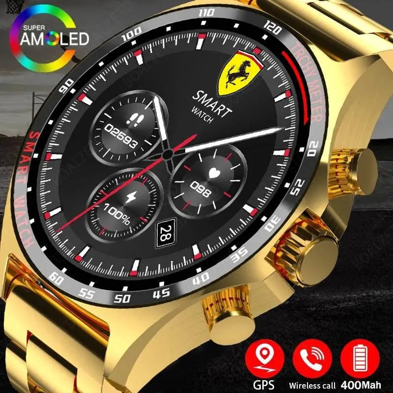 2024 Smart Watch SK27 Men BluetoothCall Compass NFC AI Voice 400mAh BigBattery Fitness Sports Smartwatch For Android IOS XIAOMI - ACHETE LTD