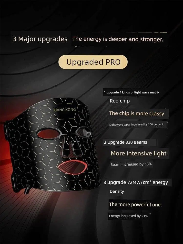 Beauty Instrument Photon Led Mask Instrument Red and Blue Guangda Bank Light Facial Rejuvenation Brightening Acne Removing Spectrum Mask For Home - ACHETE LTD