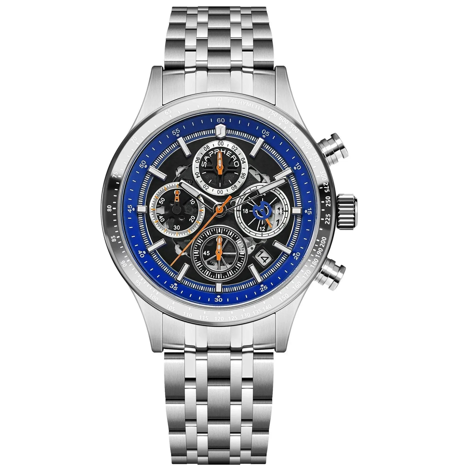 SAPPHERO Men's Watches Luxury Brands Men's Mechanical Styles Quartz Watches For Men 50M Waterproof Clocks Date Wristwatch - ACHETE LTD