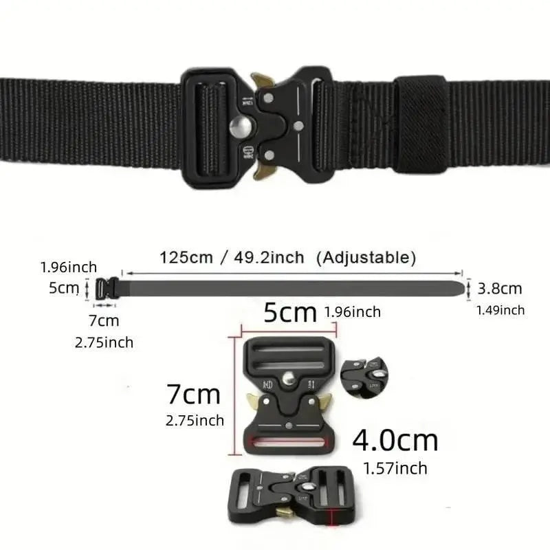 Men Belt Outdoor Hunting Men Belt Multi-Function Buckle Nylon Belt High Quality Canvas Belt - ACHETE LTD