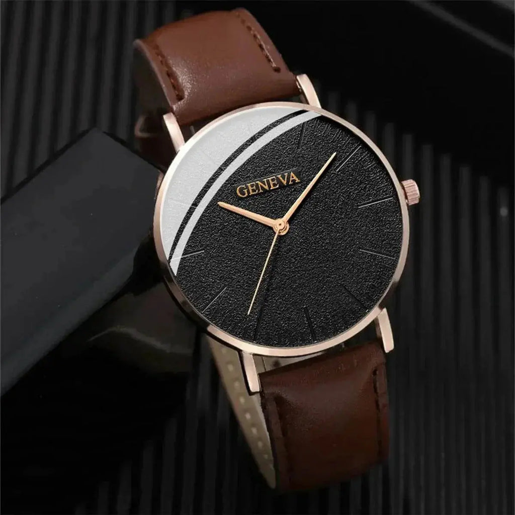 4Pcs Men Watch Set Fashion Business Quartz Watch for Men Casual Bracelet Watch Set Men Sports Watches Wristwatches Relogios Gift - ACHETE LTD