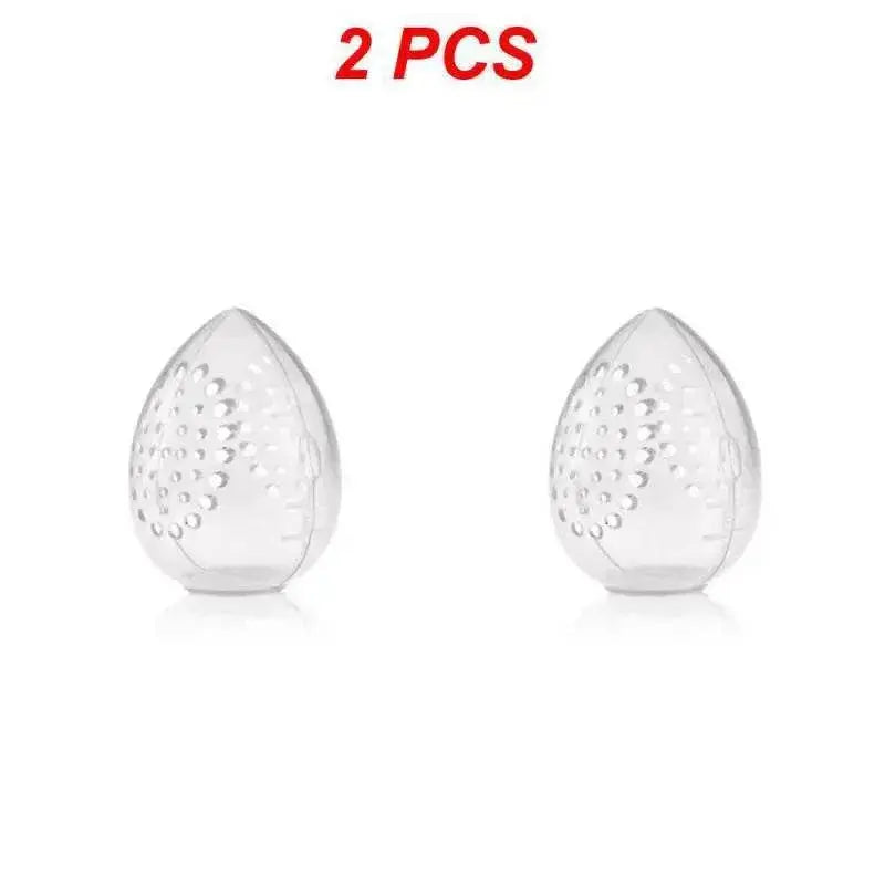 1~10PCS Cosmetic Sponge Storage Box Makeup Powder Puff Empty -shaped Frame Transparent Puff Case Make Up Organizer - ACHETE LTD