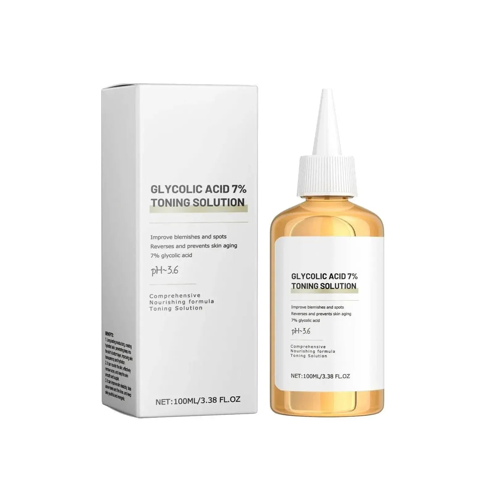 Glycolic 7% Toner Ordinary Glycolic Toner Remove Acne Lightening Acne Marks Removing Acne Repairing And Rejuvenating Skin 100ml - ACHETE LTD