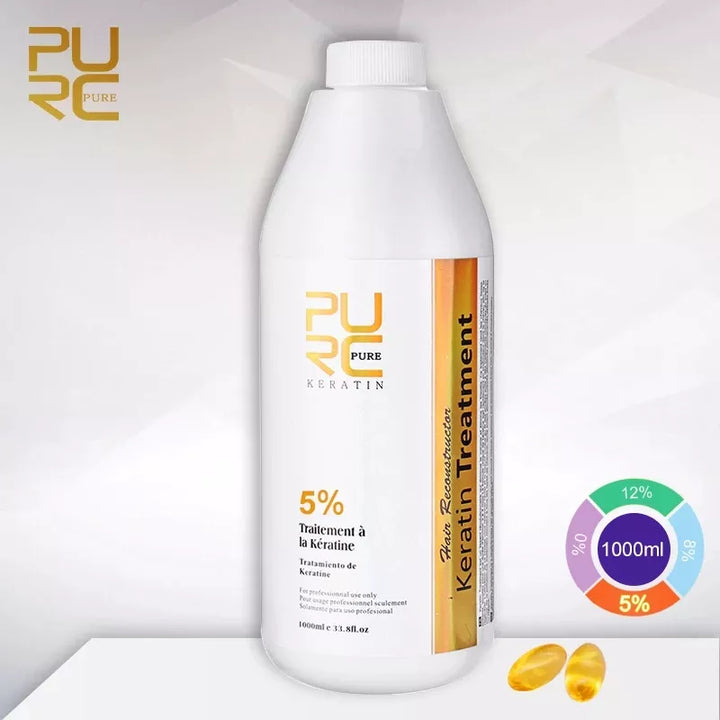 Professional Keratin Hair Treatment for Frizzy Hair - PURC 1000ml