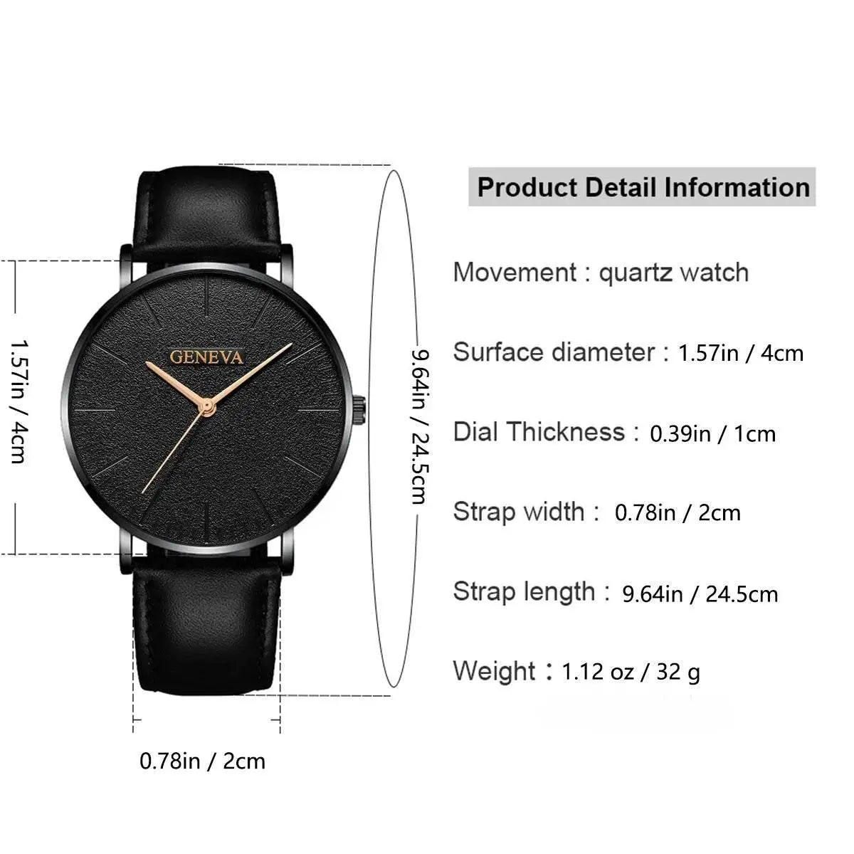 4Pcs Men Watch Set Fashion Business Quartz Watch for Men Casual Bracelet Watch Set Men Sports Watches Wristwatches Relogios Gift - ACHETE LTD