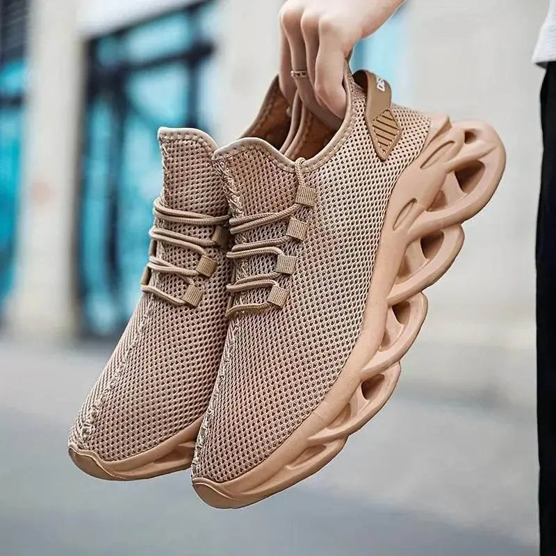 Men Casual Sport Shoes Breathable Lightweight Sneakers Outdoor Mesh Black Running Shoes Athletic Jogging Tenis Walking Shoes - ACHETE LTD