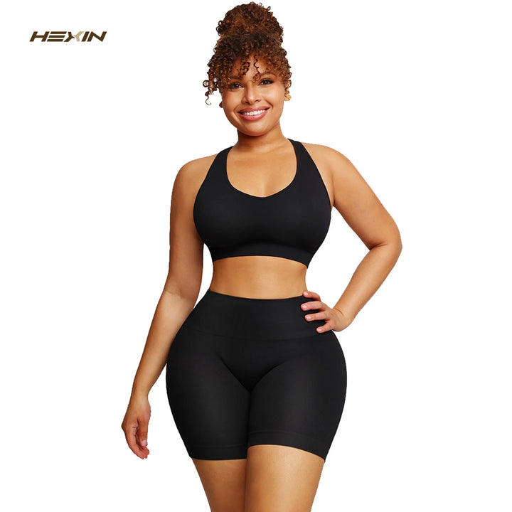 Shapwear SetSport Yoga Set Soft And Breathable High Waist Fitness Gym Suit Sportwear Women Set Workout Clothes For Women