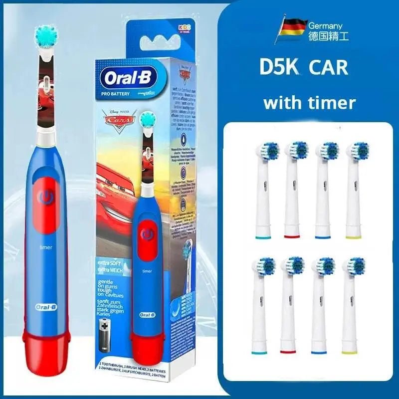 Oral B Electric Toothbrush for Kid Soft Brush Rotation Clean Teeth Brush For Kid Gentle Clean Teeth Waterproof Kid Tooth Brush - ACHETE LTD