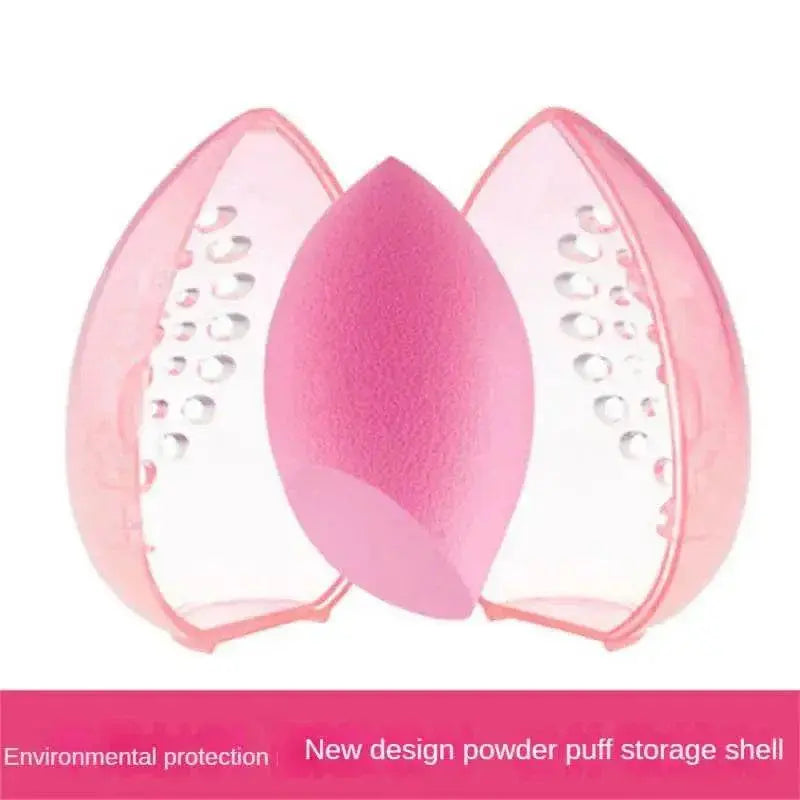 1~10PCS Cosmetic Sponge Storage Box Makeup Powder Puff Empty -shaped Frame Transparent Puff Case Make Up Organizer - ACHETE LTD