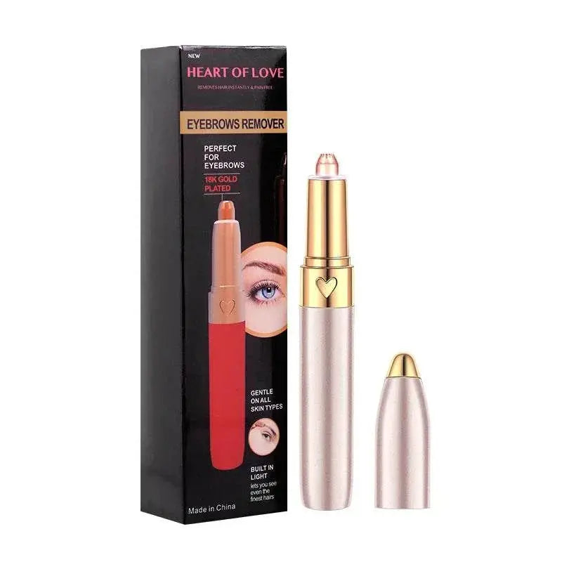 Rechargeable Electric Eyebrow Trimmer Makeup Painless EyeBrow Lipstick Epilator Mini Shaver Razors Portable Facial Hair Remover - ACHETE LTD