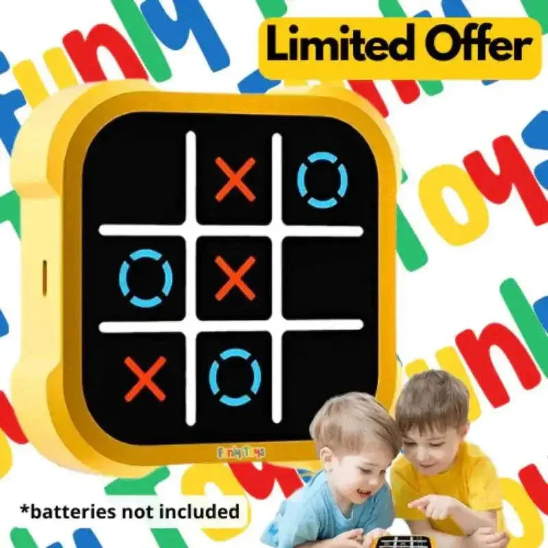Electronic Tic-Tac-Toe Game Children's Electronic Toys Chess Set Board Games Chess Board Game For Family For Indoor Party - ACHETE LTD