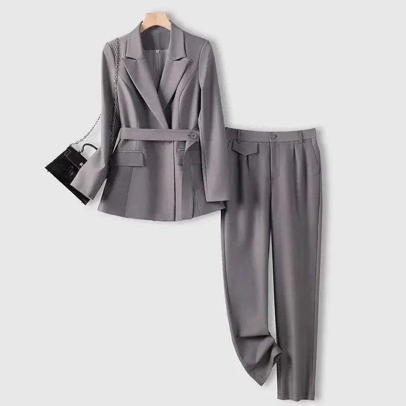 Professional Long-Sleeved Trouser Suits for Women, Fashionable Trousers, High Quality, Show, Elegant, New, Autumn and Winter - ACHETE LTD