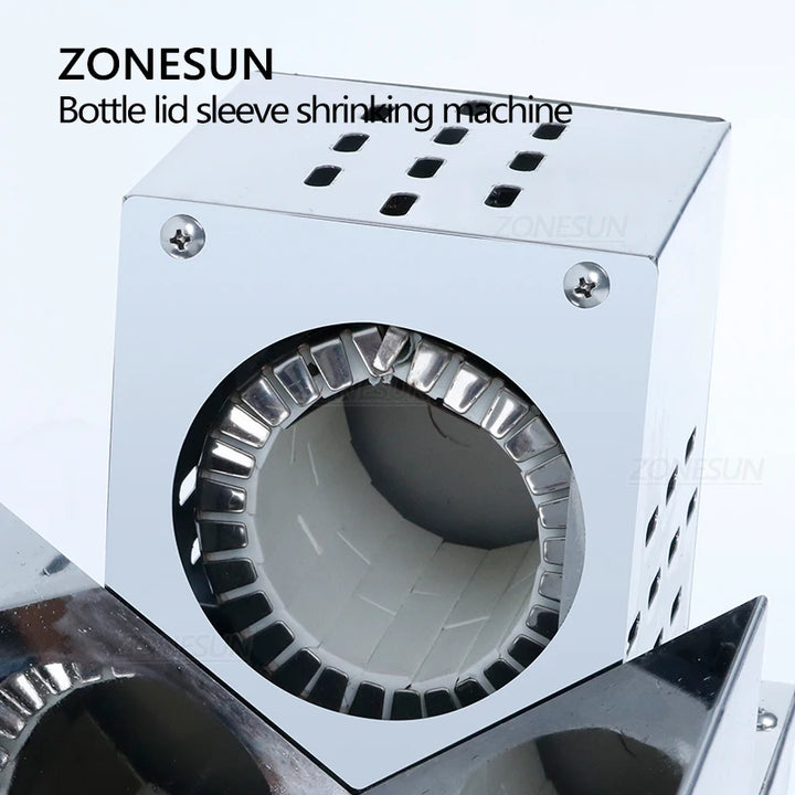 ZONESUN Wine Bottle Cap Wrap Heat Shrinking Machine PVC Capsule Heat Shrinker Thermostatic Digital Control PP POF Shrink Film