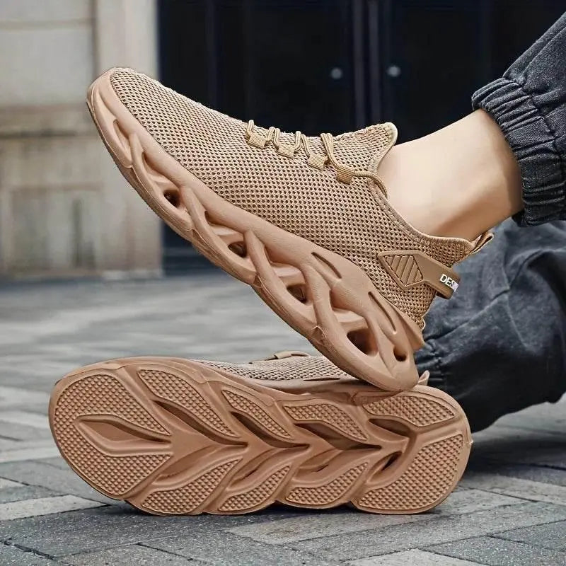 Men Casual Sport Shoes Breathable Lightweight Sneakers Outdoor Mesh Black Running Shoes Athletic Jogging Tenis Walking Shoes - ACHETE LTD