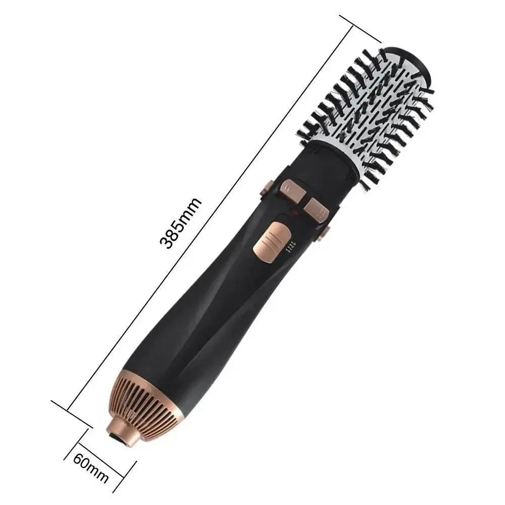 Hot Air Brush 4 Head Replaceable Hair Dryer Comb One Step Blower Strong Wind Electric Straightener Roller Curler Styling Tools - ACHETE LTD