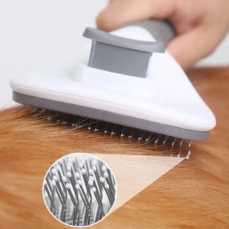 ng Comb DogsPet Dog Brush Cat Comb Self Cleaning Pet Hair Remover Brush For Dogs Cats Grooming Tools Pets Dematti Accessories