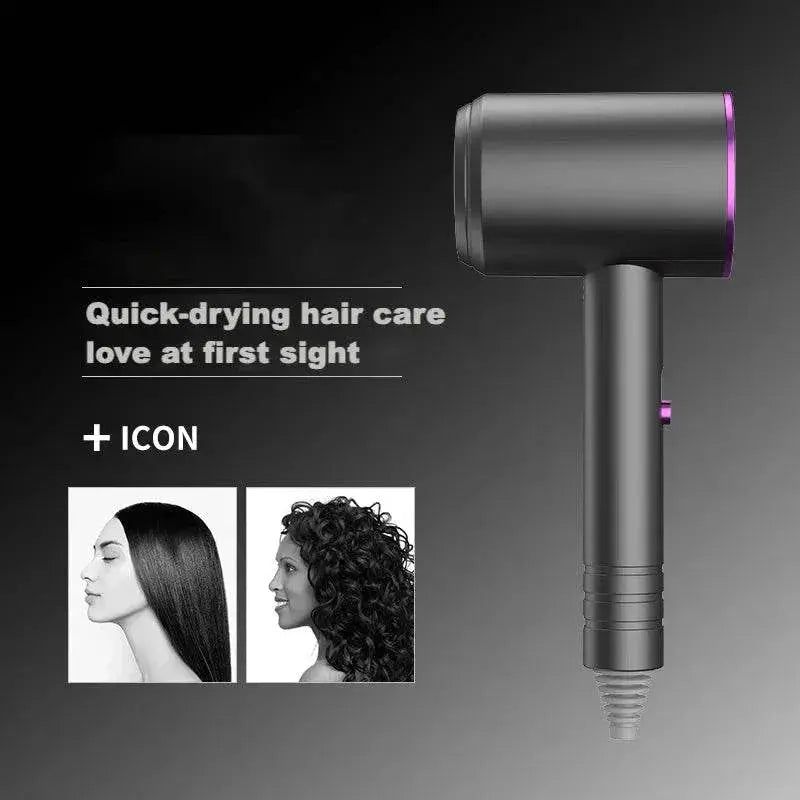 2024 Hair Dryer Professional Salon Colorful Portable Electric negative Ion Professional One Step Brush Blow Hair Dryer - ACHETE LTD