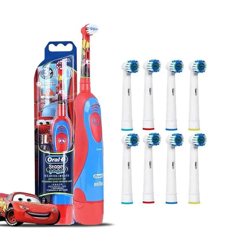 Oral B Electric Toothbrush for Kid Soft Brush Rotation Clean Teeth Brush For Kid Gentle Clean Teeth Waterproof Kid Tooth Brush - ACHETE LTD