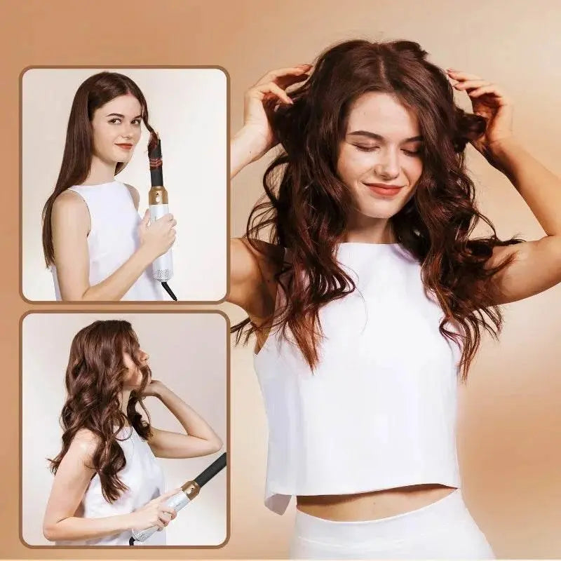 Hair Dryer Brush 5 In 1 Hair Blower Hot Air Styler Comb Automatic Hair Curler Professional Hair Straightener For Dyson Airwrap - ACHETE LTD