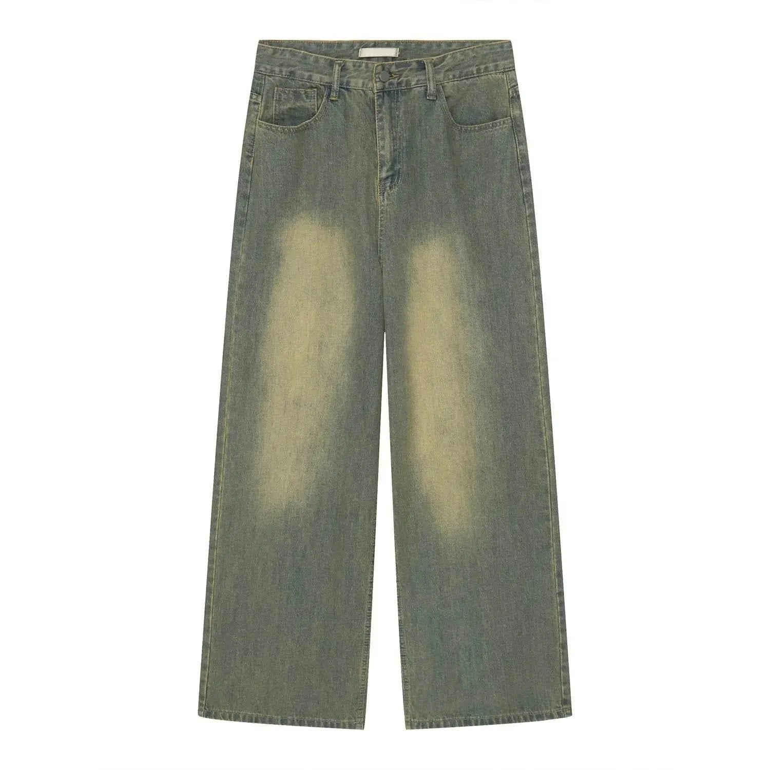 IEFB Vintage Gradient Baggy Jean Trousers Trend Men's Fashion Distressed Y2k Style Personality Wide Leg Casual Denim Pant 9C1149 - ACHETE LTD