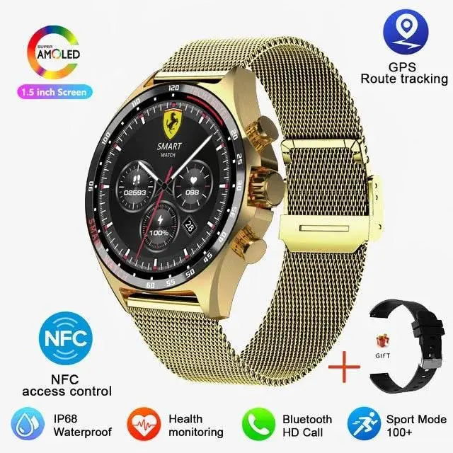 2024 Smart Watch SK27 Men BluetoothCall Compass NFC AI Voice 400mAh BigBattery Fitness Sports Smartwatch For Android IOS XIAOMI - ACHETE LTD