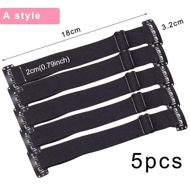 Facelift Stretching Belt Head Bands with Clips Reusable Facial Lifting Bands Stretch Out Strap Adjustable Elastic Band for Hair - ACHETE LTD