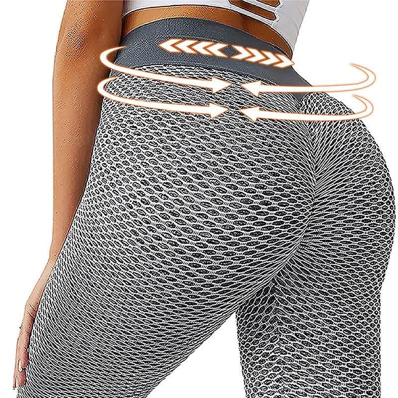 3D Mesh Knitting Yoga Pants Women High Waist Push Up Seamless Sport Legging Gym Tights Quick Dry Running Fitness Pants - ACHETE LTD
