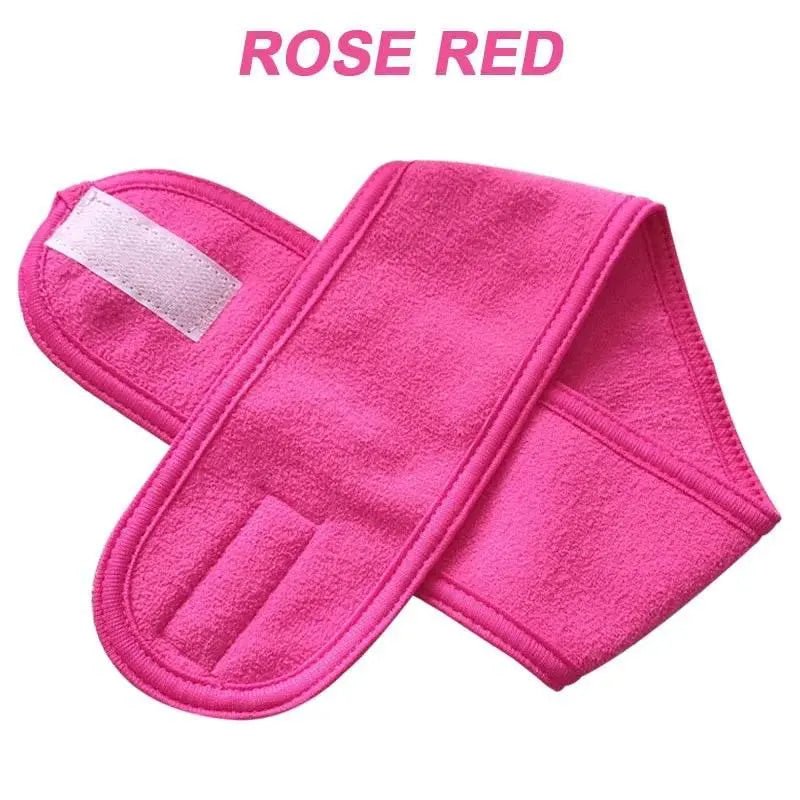Adjustable Head Band Wide Hairband Yoga Spa Bath Shower Makeup Wash Face Cosmetic Headband for Women Ladies Make Up Accessories - ACHETE LTD