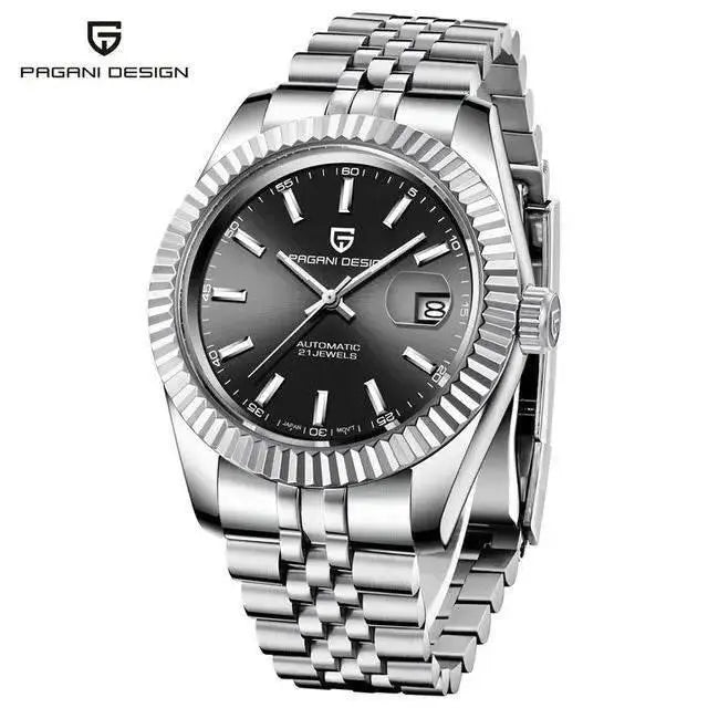 PAGANI DESIGN Men Mechanical Watch Luxury Automatic Watch Sport Stainless Steel 100M Waterproof Watch for Men - ACHETE LTD