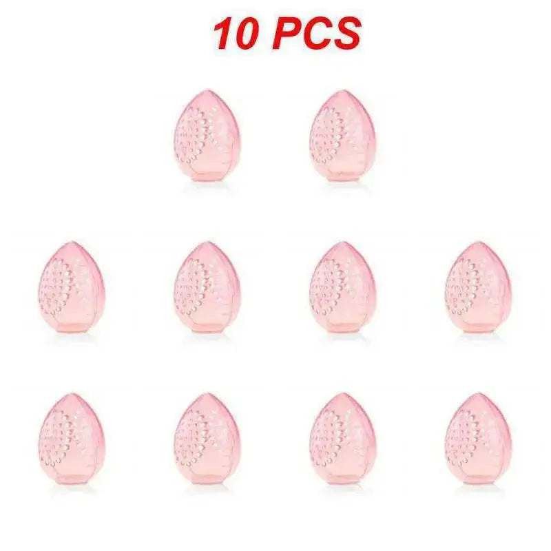 1~10PCS Cosmetic Sponge Storage Box Makeup Powder Puff Empty -shaped Frame Transparent Puff Case Make Up Organizer - ACHETE LTD