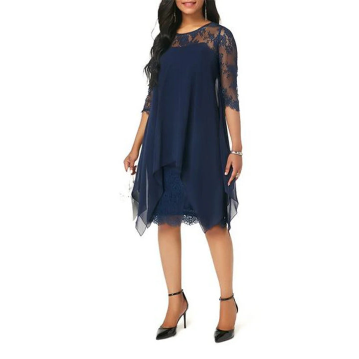 Women's Elegant Lace Chiffon Dress