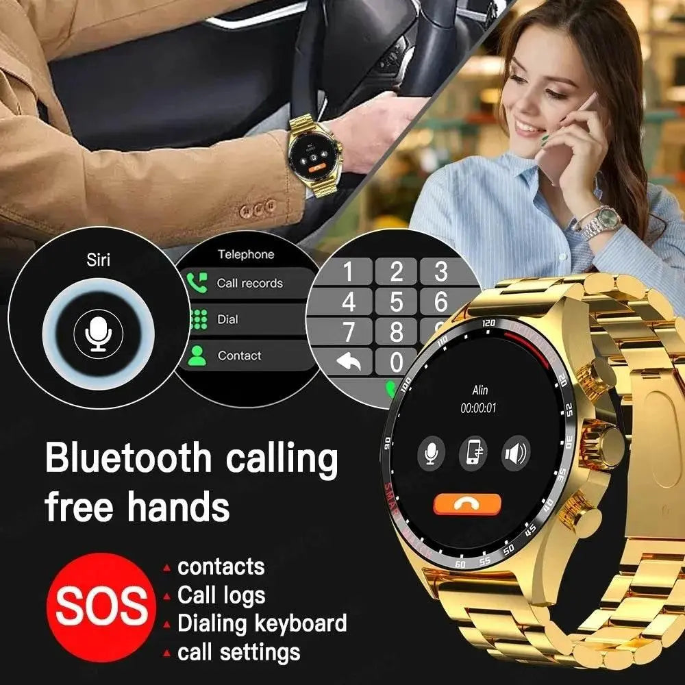 2024 Smart Watch SK27 Men BluetoothCall Compass NFC AI Voice 400mAh BigBattery Fitness Sports Smartwatch For Android IOS XIAOMI - ACHETE LTD