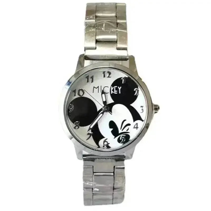 MINISO Disney Children's Watch Mickey Mouse Minnie Gold Silver Watch Children's Boys Girls Watches Steel Students Quartz Watch - ACHETE LTD