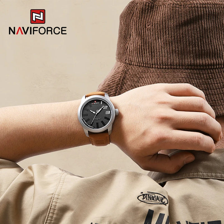 100%Original NAVIFORCE Watch For Men 2022 New Quartz Sport Waterproof Clock Fashion Luxury High Quality Male Leather Wrist watch