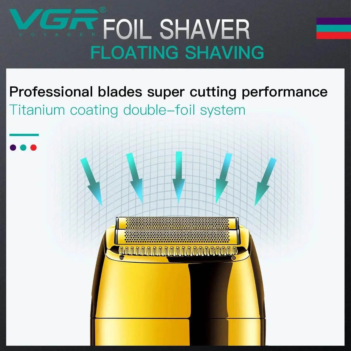 VGR Shaver Electric Shaver Beard Trimmer Beard Shaver Professional Electric Razor Men Beard Cutting Machine Rechargeable V-399 - ACHETE LTD