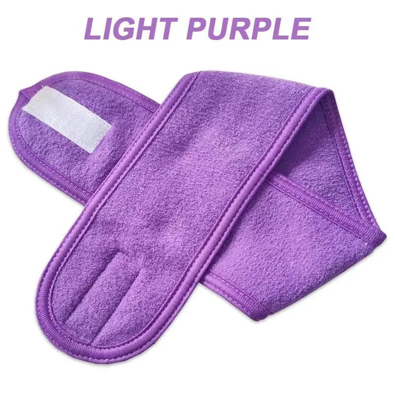 Adjustable Head Band Wide Hairband Yoga Spa Bath Shower Makeup Wash Face Cosmetic Headband for Women Ladies Make Up Accessories - ACHETE LTD
