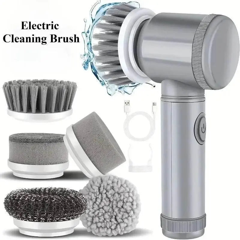Cordless Electric Spin Scrubber - 5-in-1 Power - ACHETE LTD