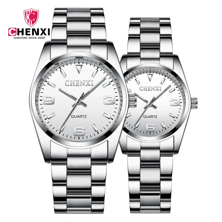 CHENXI Watches For Couple Fashion Casual Stainless Steel Couple Watches Pair Men And Women 2022 Lover Watches Gift Free Shipping