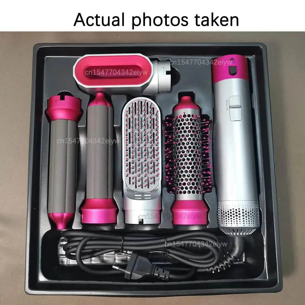 Hair Dryer Brush 5 In 1 Hair Blower Hot Air Styler Comb Automatic Hair Curler Professional Hair Straightener For Dyson Airwrap - ACHETE LTD