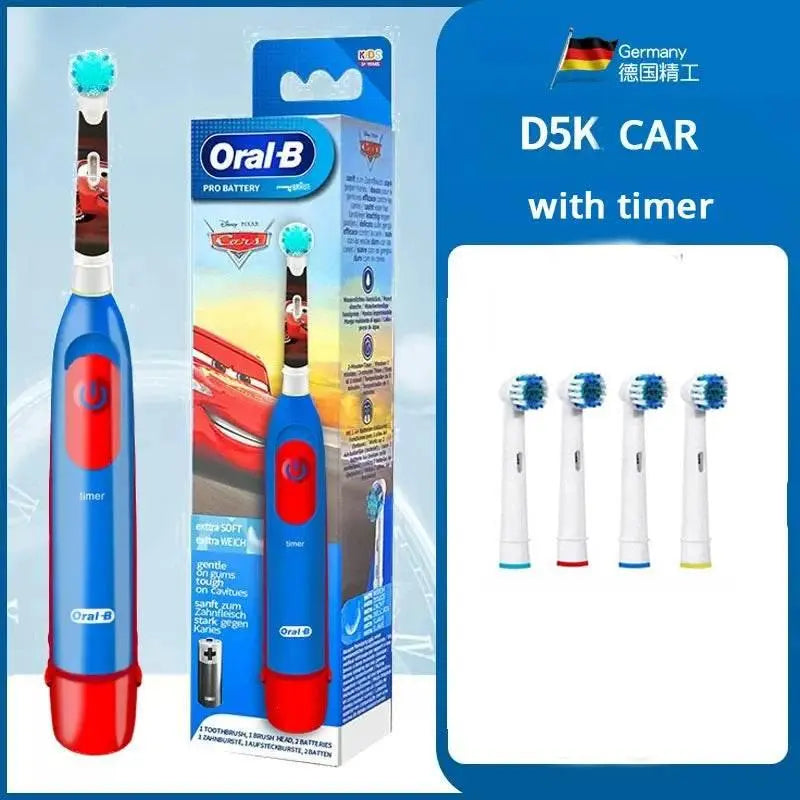 Oral B Electric Toothbrush for Kid Soft Brush Rotation Clean Teeth Brush For Kid Gentle Clean Teeth Waterproof Kid Tooth Brush - ACHETE LTD