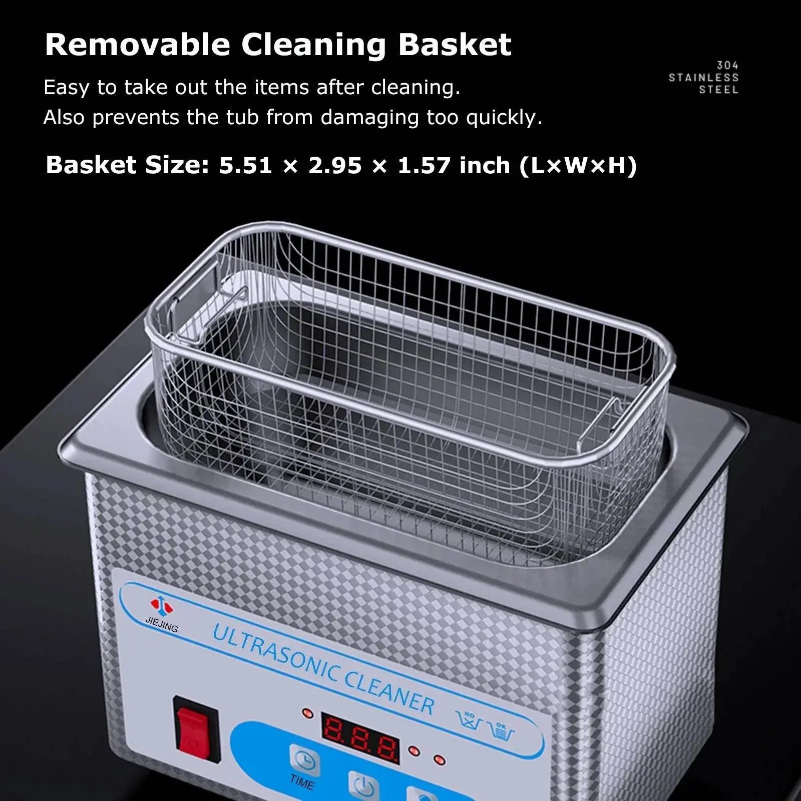 800ml Ultrasonic Cleaner 40kHz Ultra Sonic Cleaner with Timer Ultrasonic Jewelry Cleaner Ultrasonic Cleaning Machine - ACHETE LTD