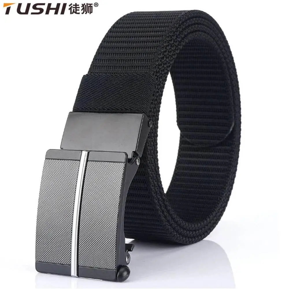 TUSHI New Men Nylon Automatic Buckle Belt Army Tactical Belt Men Military Canvas Belt Cummerbunds High Quality Shoulder Belt - ACHETE LTD
