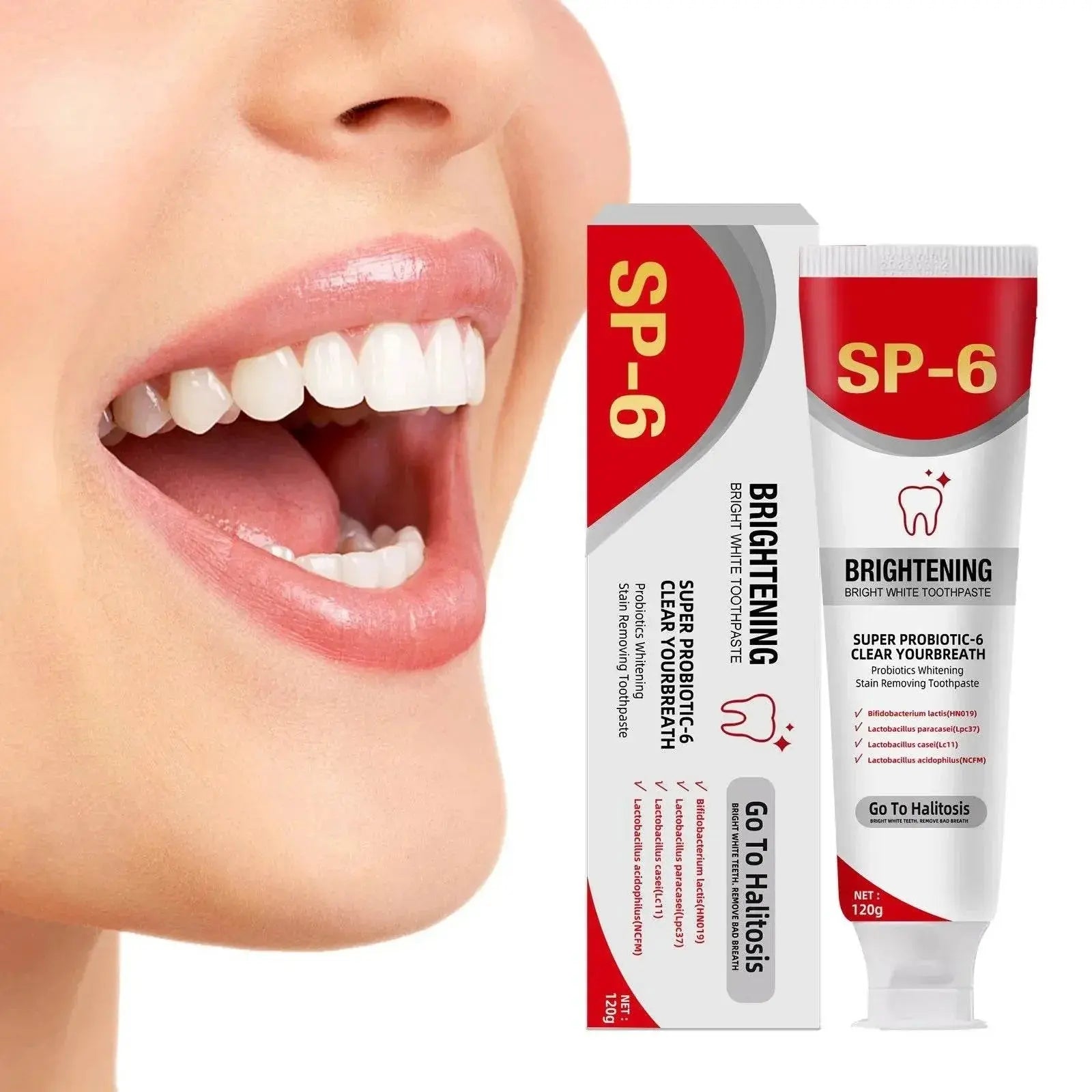 Sp 6 Ultra Whitening Sp 6 Toothpaste Ultra Whitening Toothpaste Sp - 6 Probiotic Brightening Toothpaste Deep Cleaning Care Tooth - ACHETE LTD