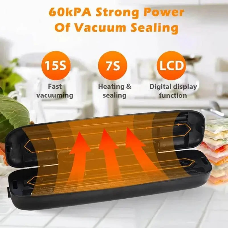 Vacuum Sealer Packaging Machine Food Vacuum Sealer With Free 10pcs Vacuum bags Household Vacuum Food Sealing - ACHETE LTD