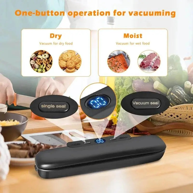 Vacuum Sealer Packaging Machine Food Vacuum Sealer With Free 10pcs Vacuum bags Household Vacuum Food Sealing - ACHETE LTD