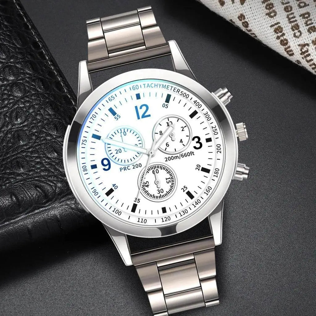 Men's Watch Stainless Steel Band Quartz Business Watches - ACHETE LTD
