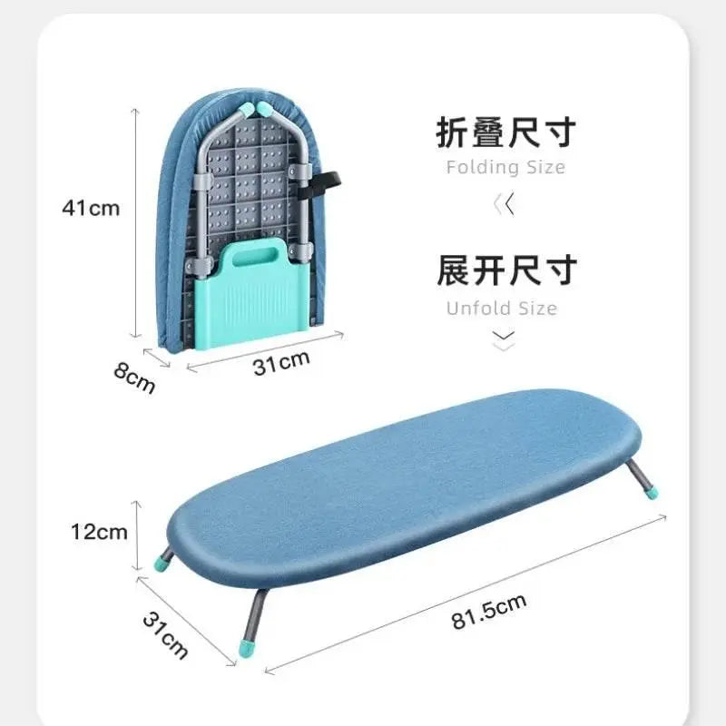Mini Ironing Board Folding Table Foldable Ironing Board Multifunctional Ironing Board Stand for Home and Travel Use 81.5x31x12cm - ACHETE LTD